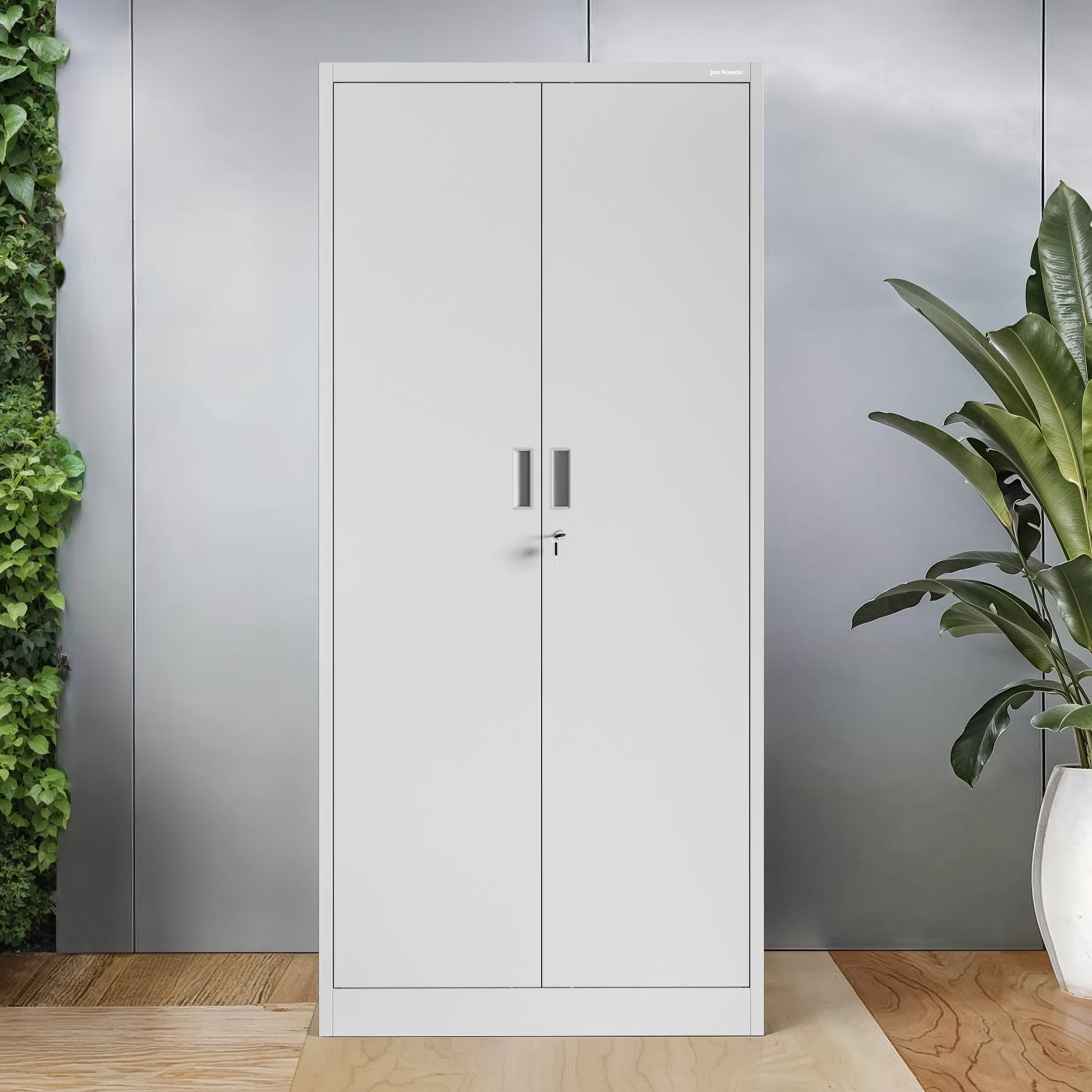 Skapis Yan kompakts 175/80/40 cm pelēks - N1 Home