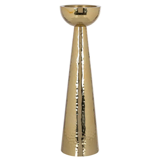 Svečturis Lizz gold large Richmond Interiors 43,5/12/12 cm zelts - N1 Home