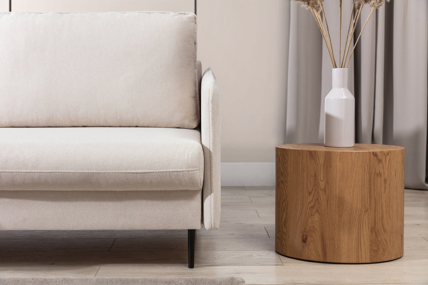 Dīvāns Tai 207/95/98 cm Loft 1/melnas kājas - N1 Home