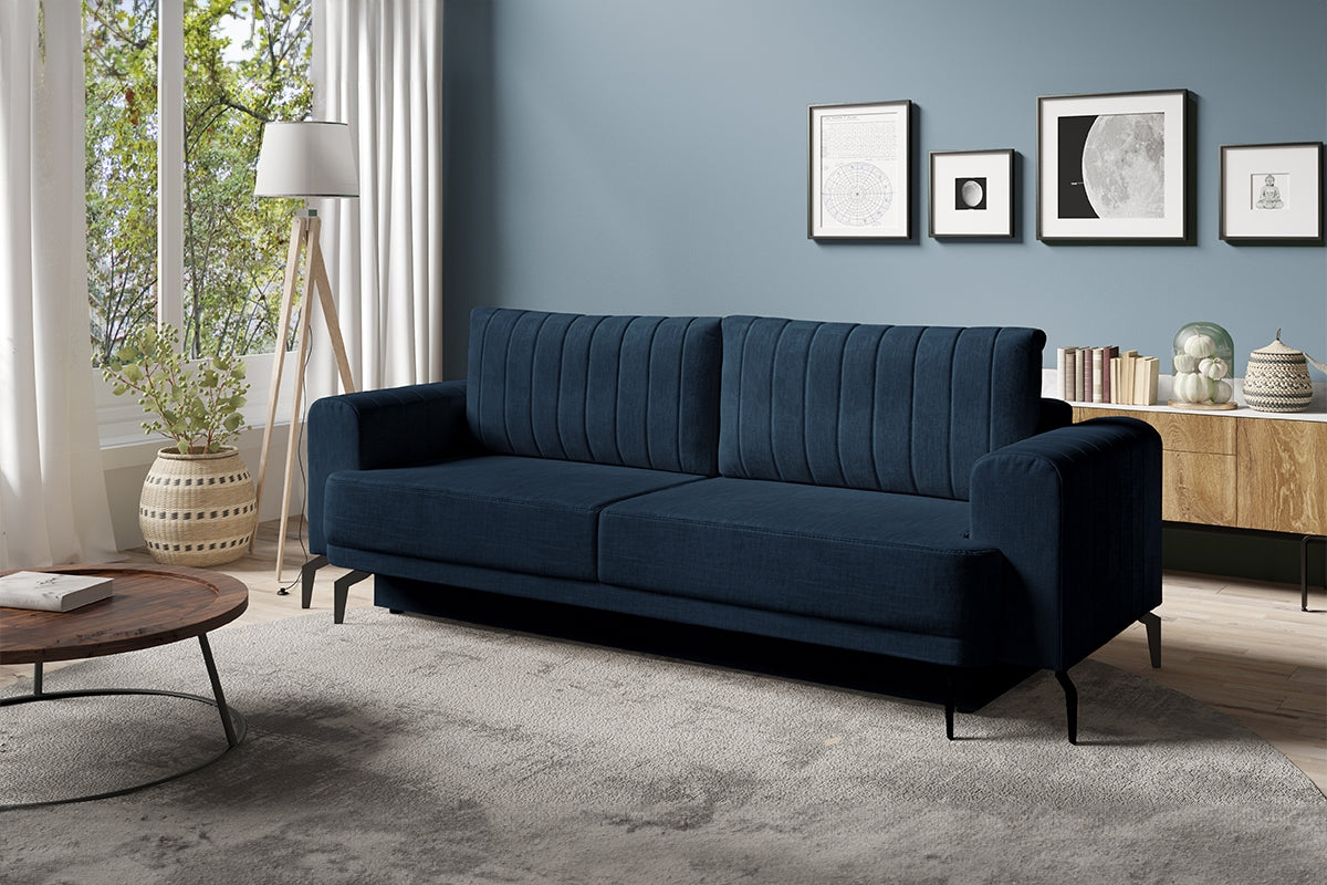 Dīvāns KOMO 250/73-90/100 cm tumši zils - N1 Home