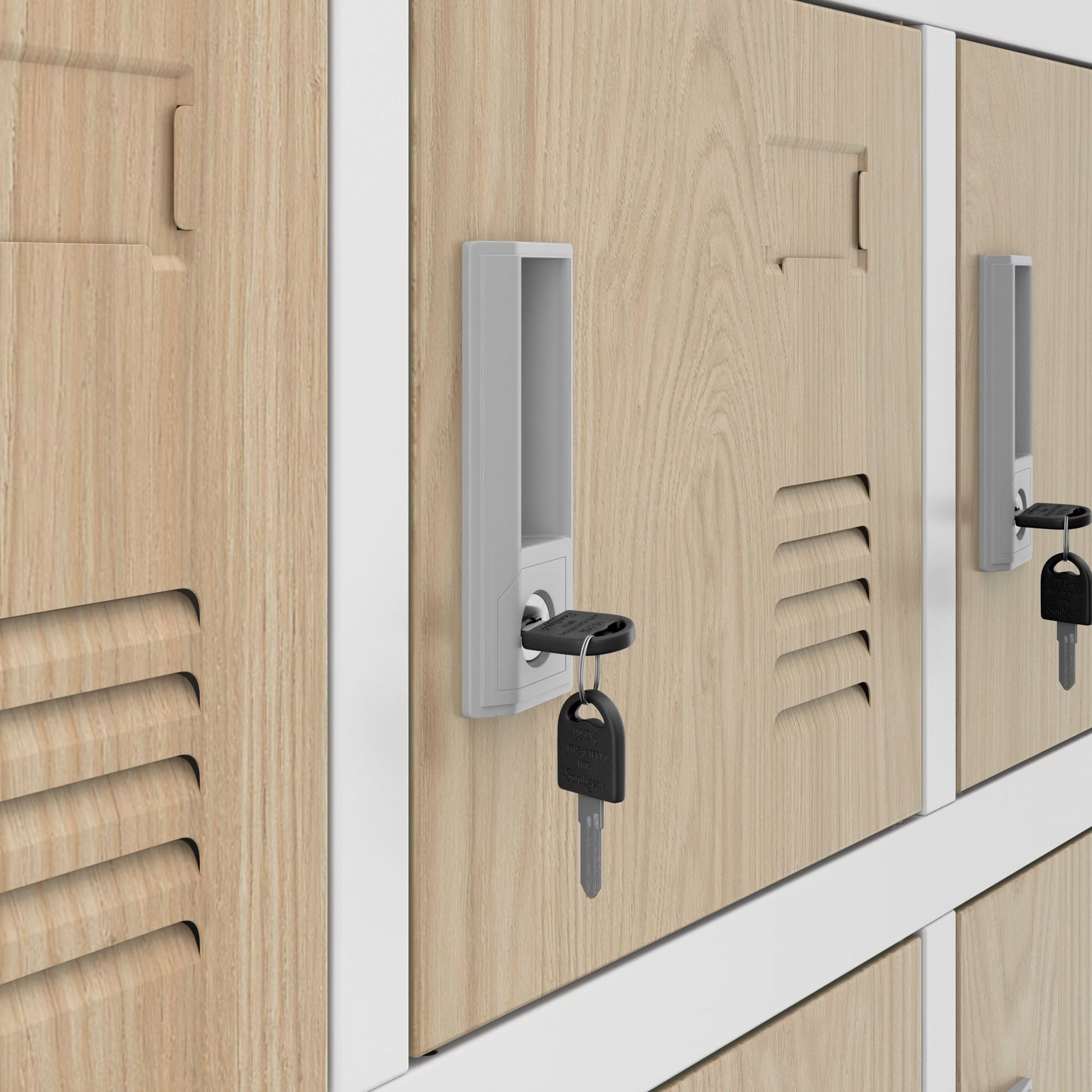 Metāla skapis Kar 185/90/40 cm balts/sonoma ozols - N1 Home