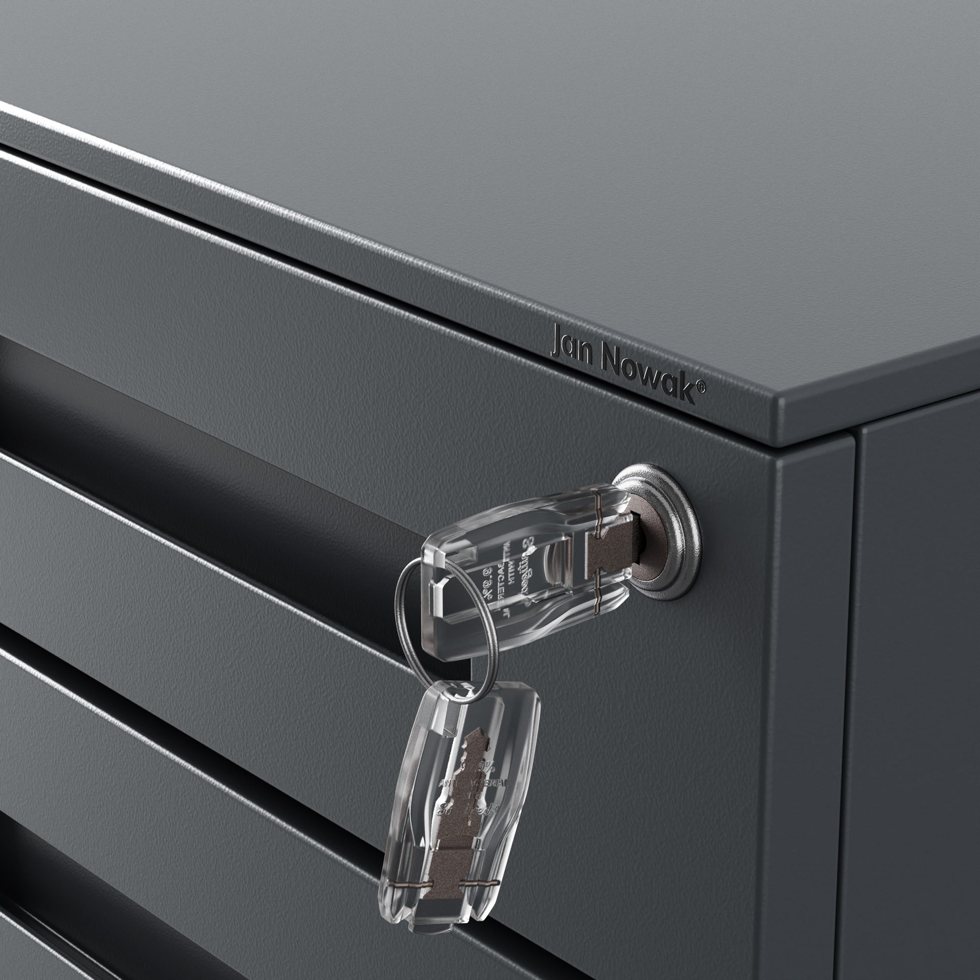 Konteiners zem rakstāmgalda Kates 39/60/50 cm antracīts - N1 Home