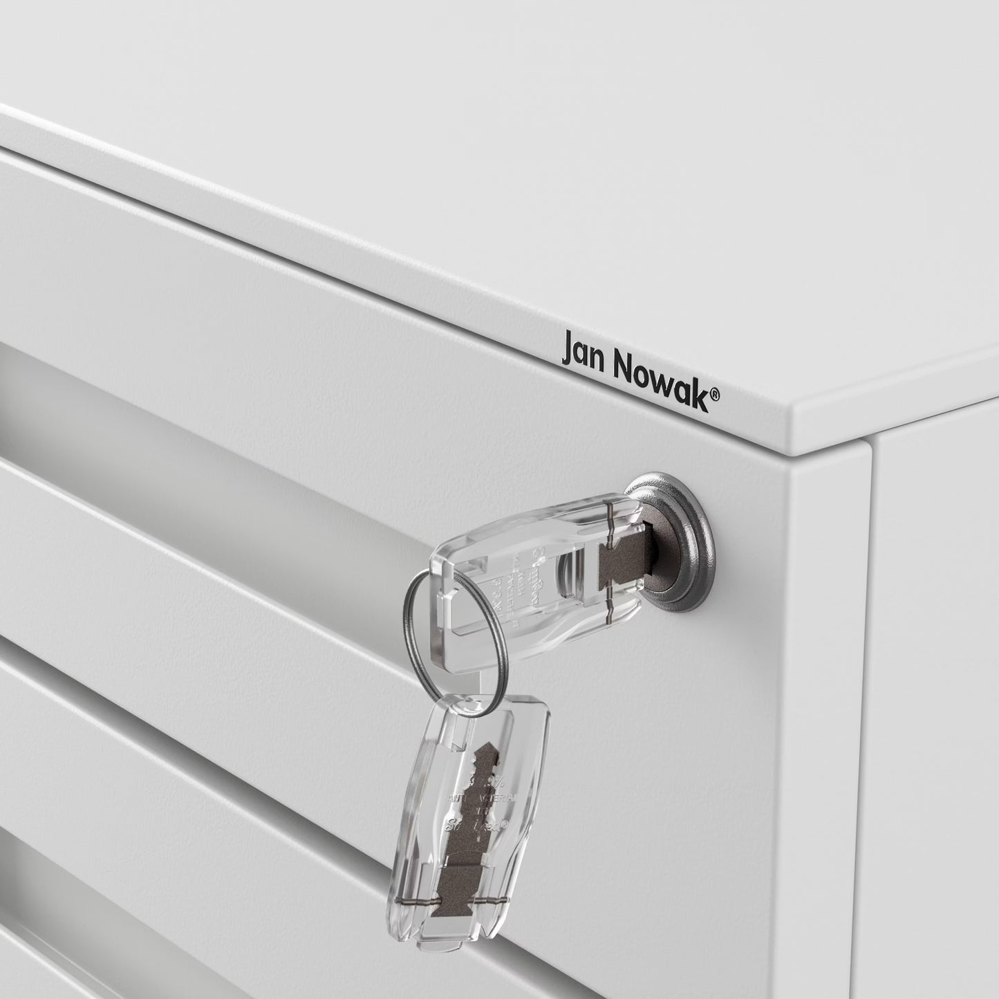 Konteiners zem rakstāmgalda Kates 39/60/50 cm balts - N1 Home