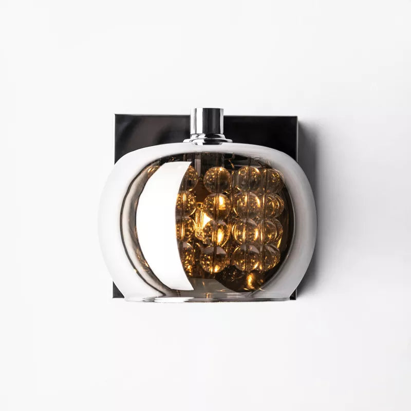 Sienas lampa Kristāla 12/13/16 cm hroms