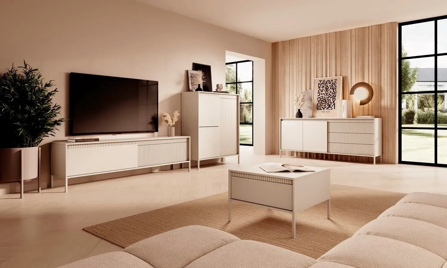 TV skapis Sensi 153/53/39 cm bēšs - N1 Home