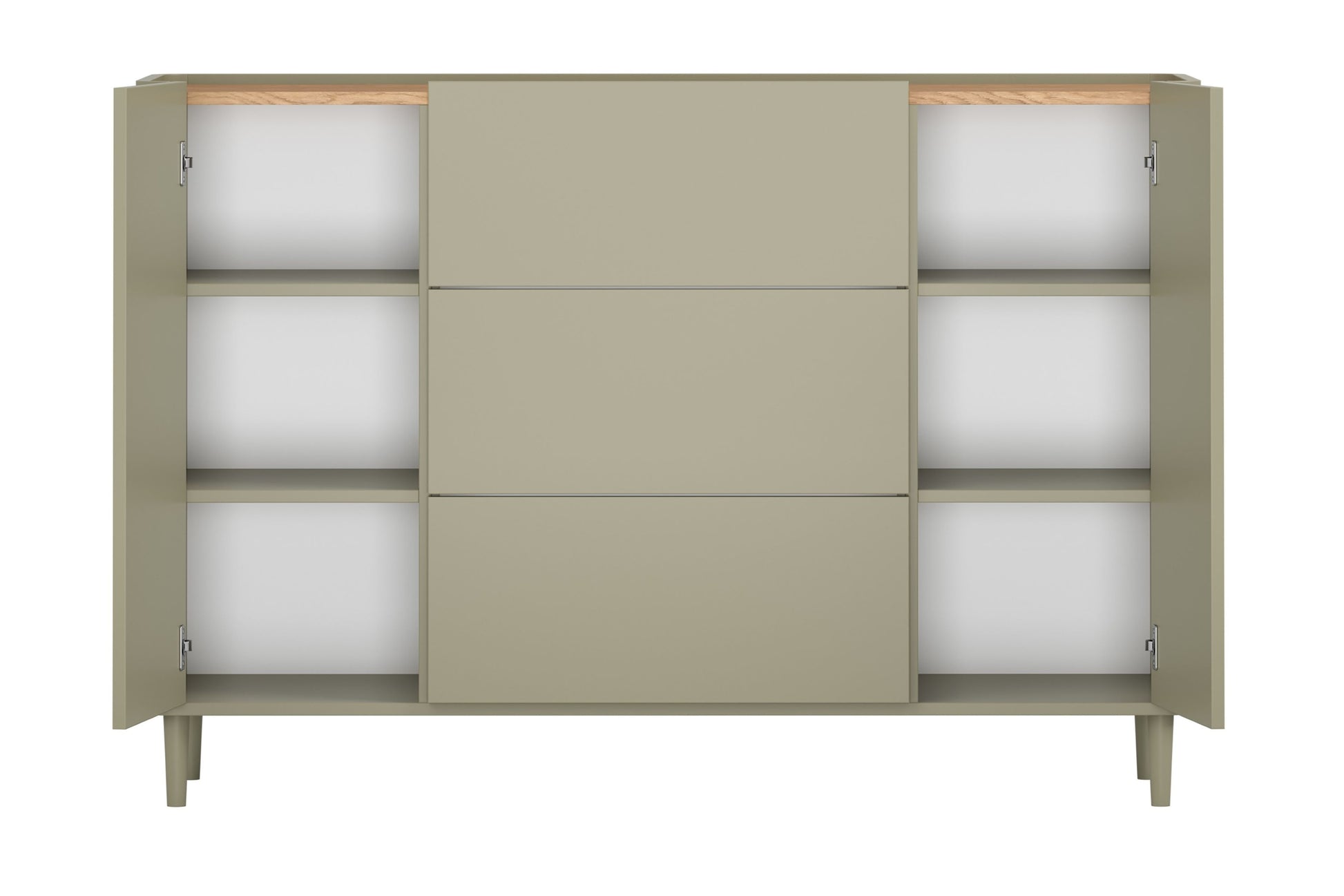 Kumode Elva 150/102/48 cm Eikalipts / Baltijas kāpu ozols - N1 Home