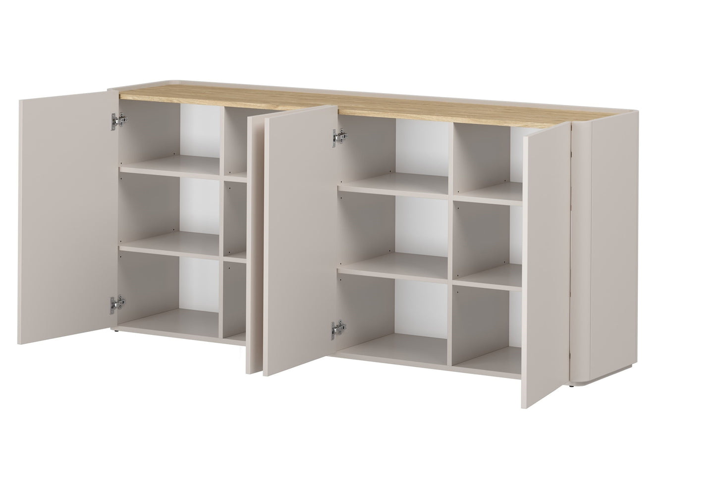 Kumode Elva 200/89.5/48 cm Kašmirs / Eļļots ozols - N1 Home