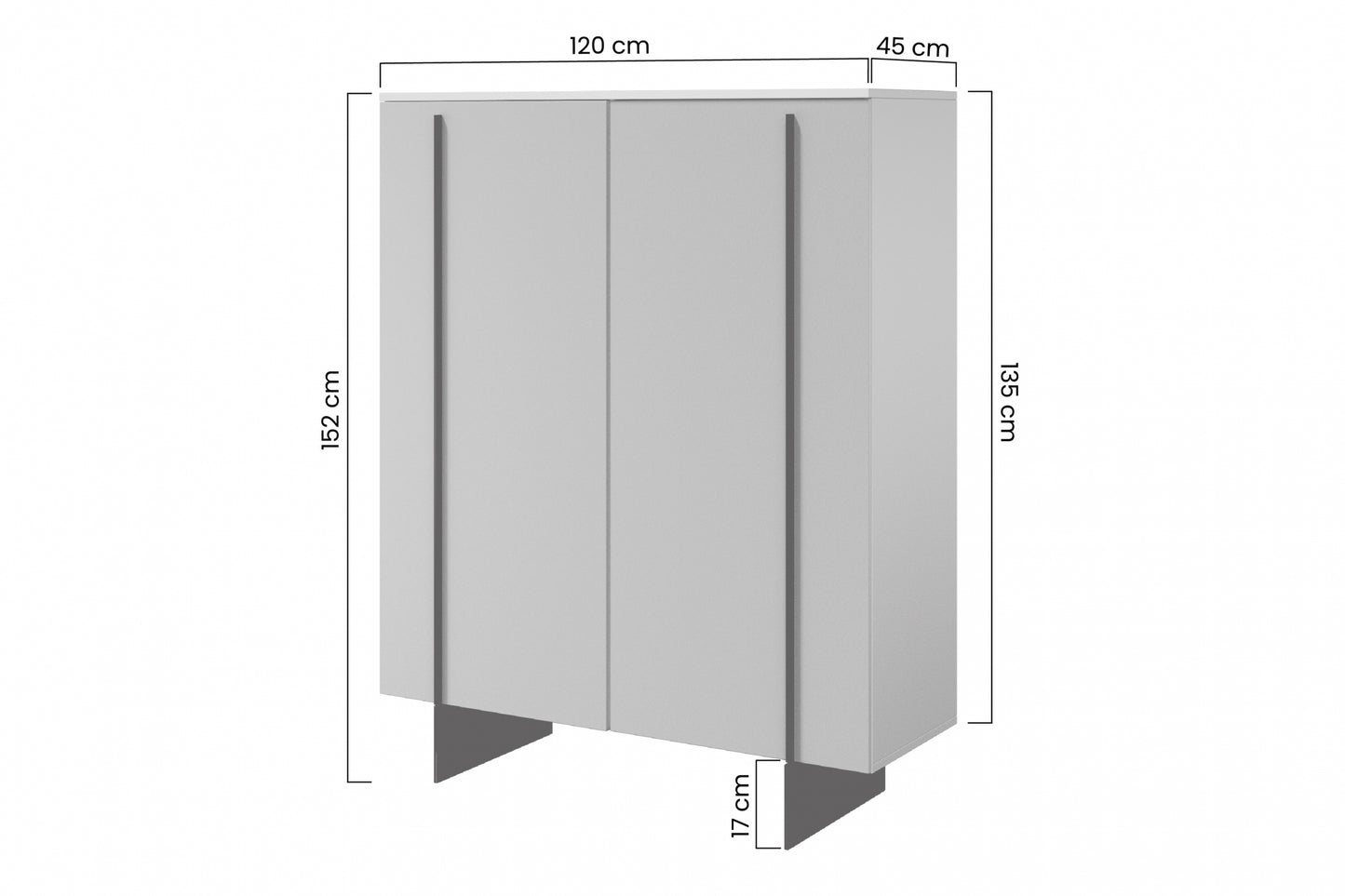 Kumode Lare 120/152/45 cm ogles - N1 Home