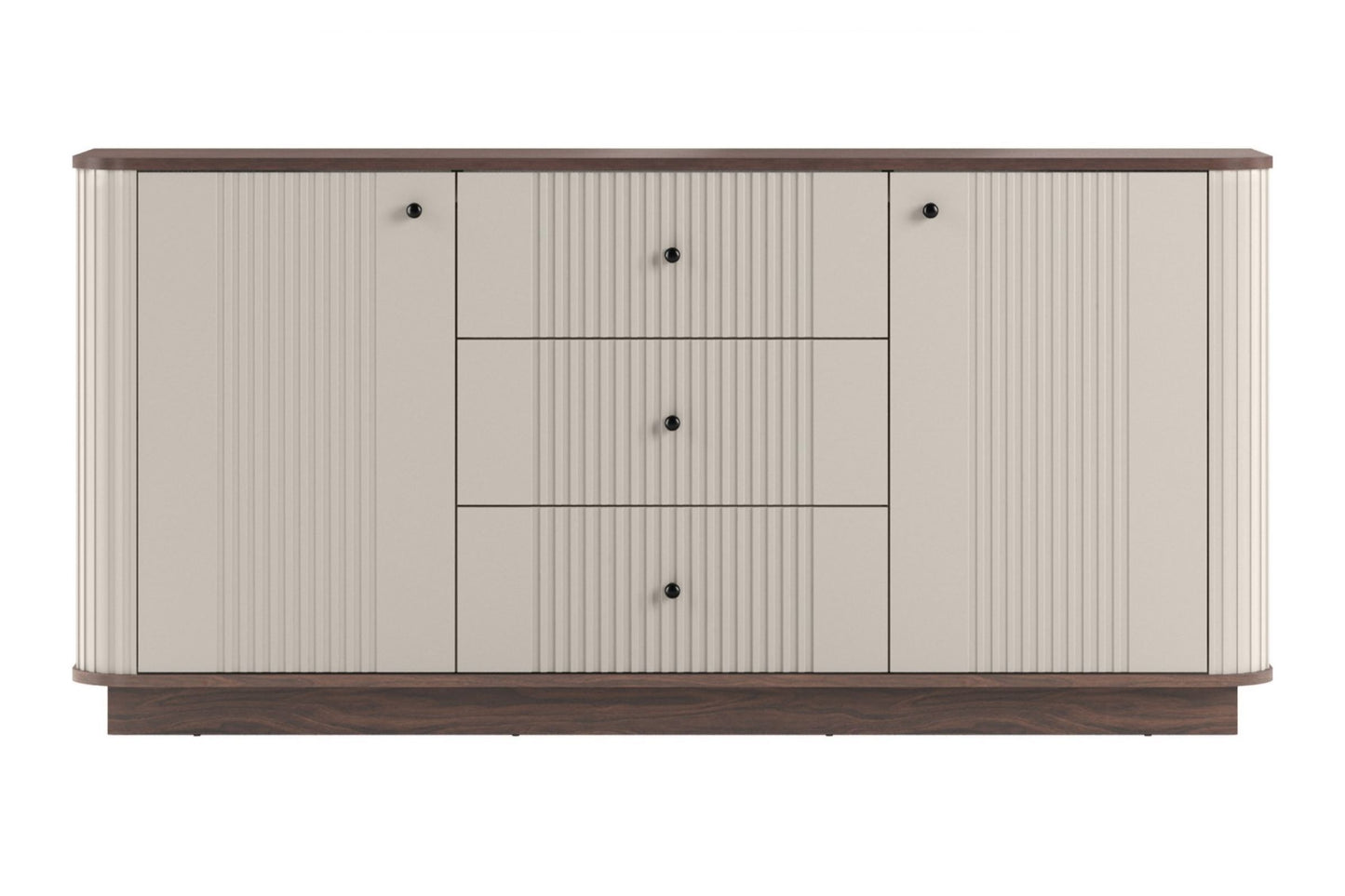 Kumode Vespa 160/77/38/ cm kašmirs/rieksts/melns - N1 Home