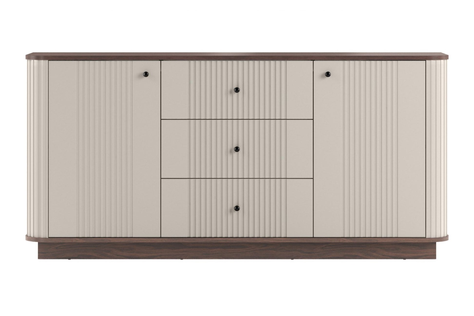 Kumode Vespa 160/77/38/ cm kašmirs/rieksts/melns - N1 Home