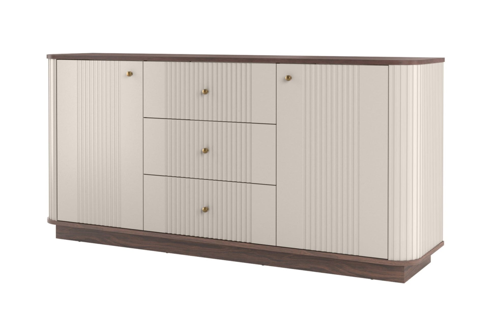 Kumode Vespa 160/77/38/ cm kašmirs/rieksts/zelts - N1 Home