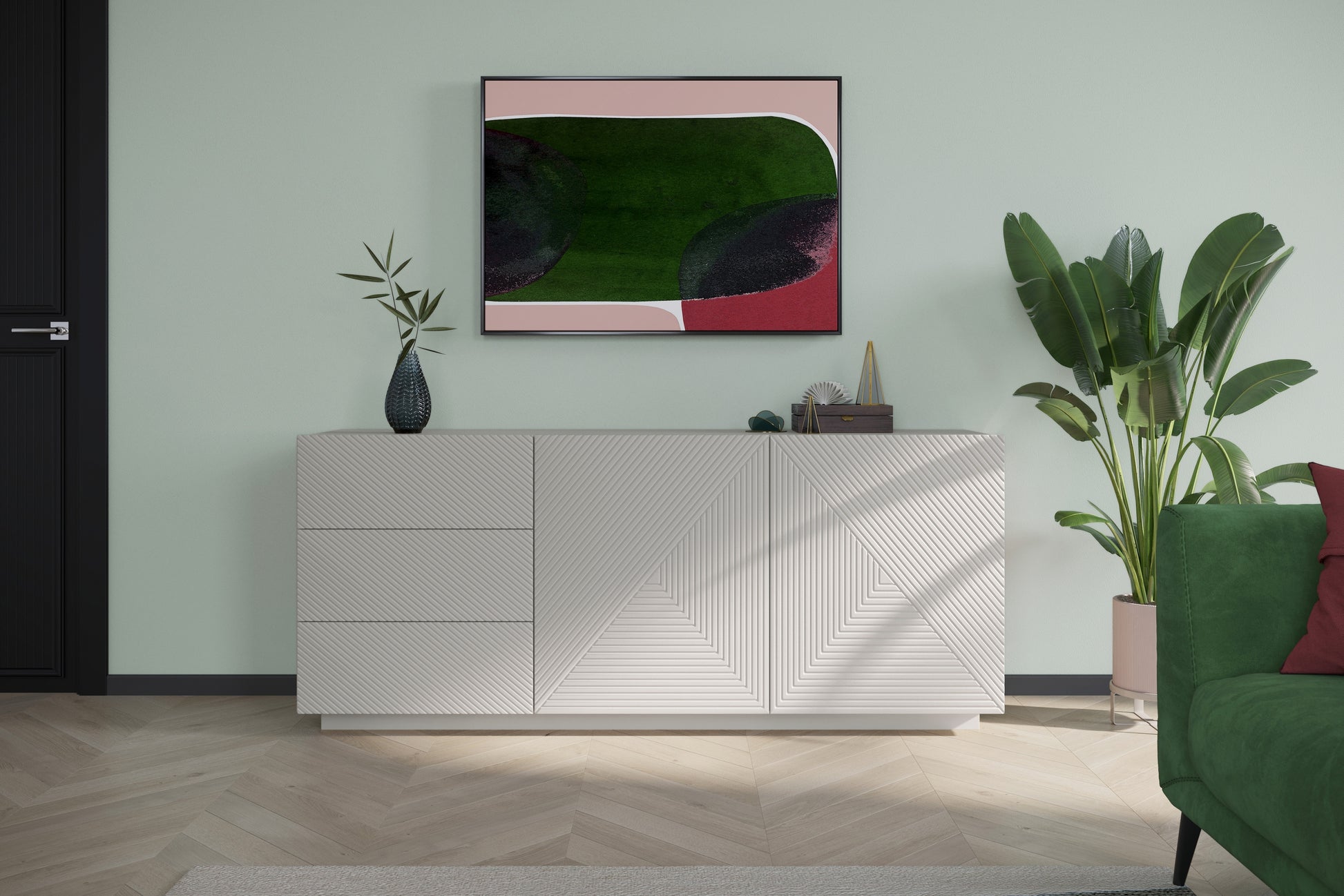 OSLO kumode bez kājas 167/71/43 cm kašmirs - N1 Home