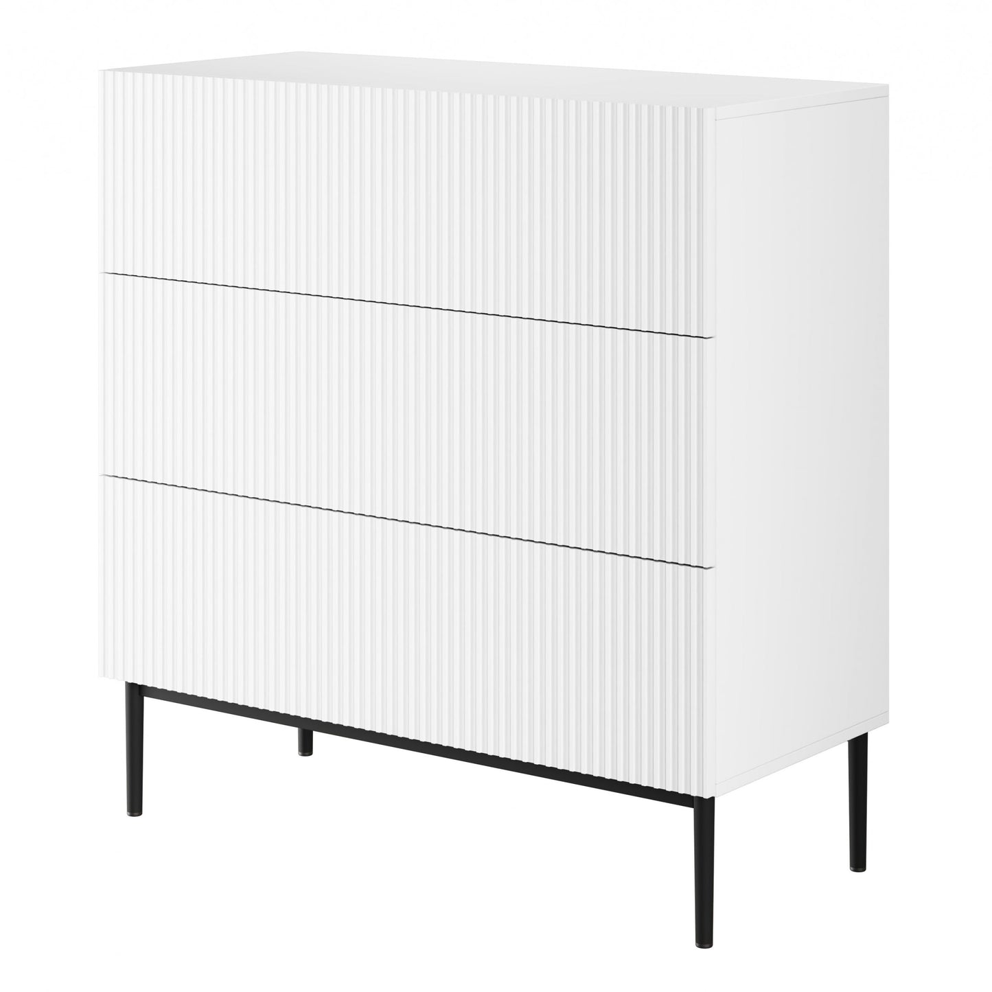 Kumode Austin 100/105/45 cm balts/melns - N1 Home