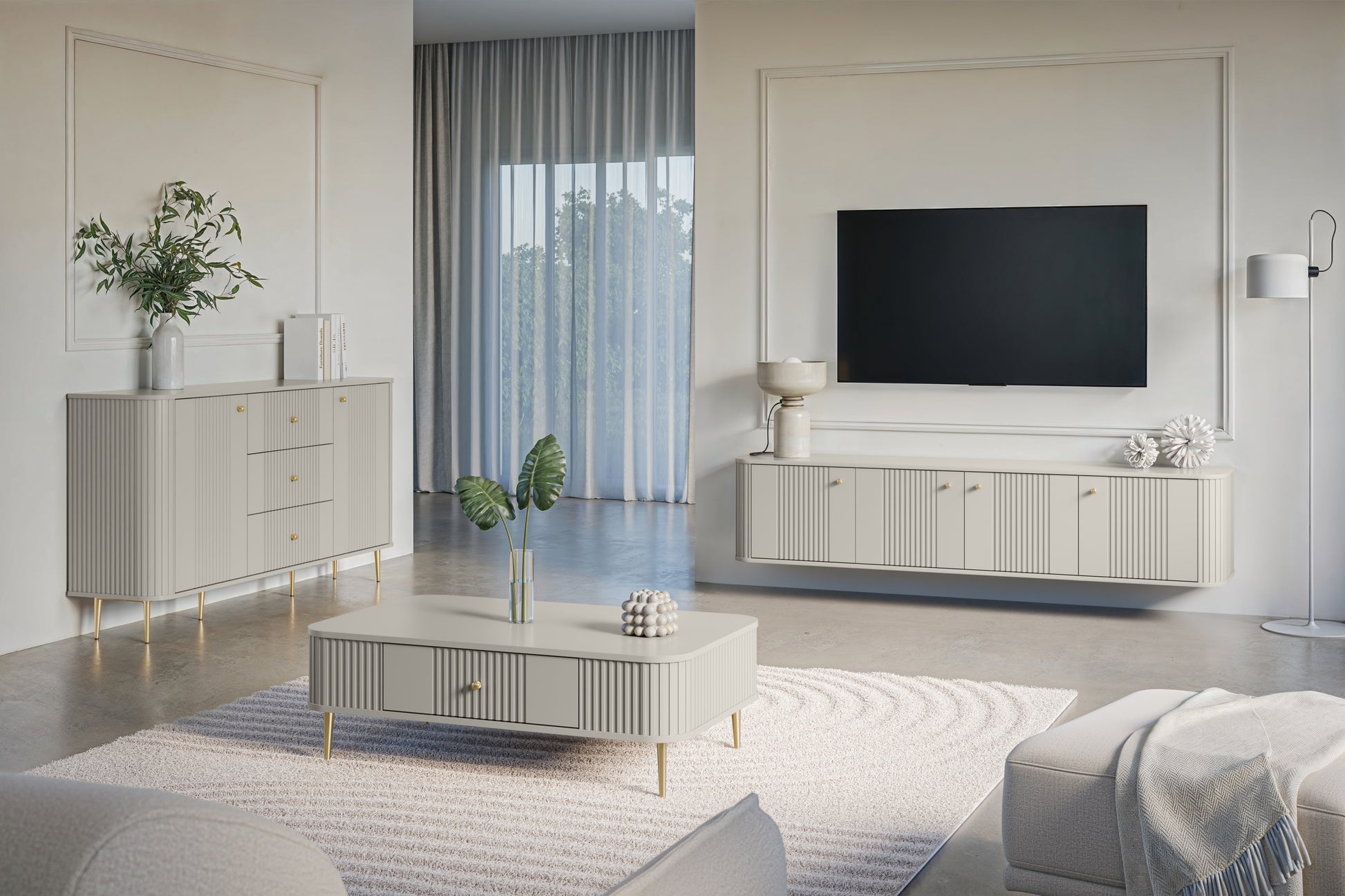 Kumode Vespa 160/85/38 cm kašmirs/zelts - N1 Home