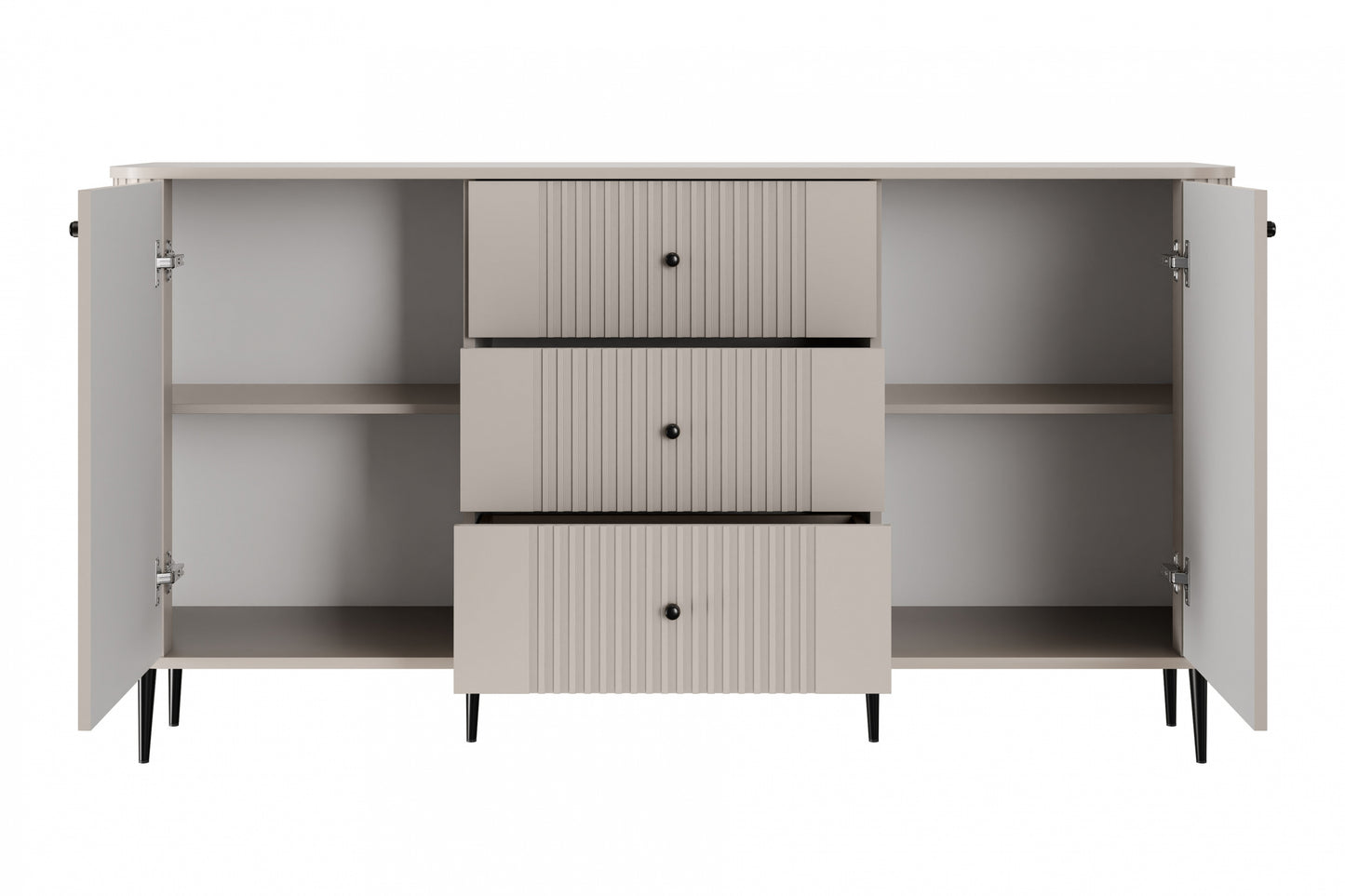 Kumode Vespa 160/85/38 cm kašmirs/melns - N1 Home