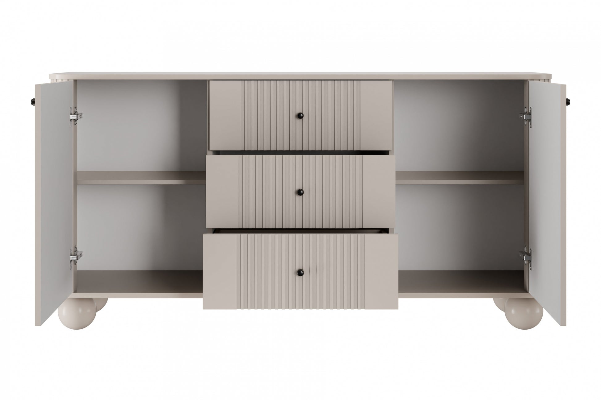 Kumode Vespa 160/82/38 cm kašmirs/melns - N1 Home