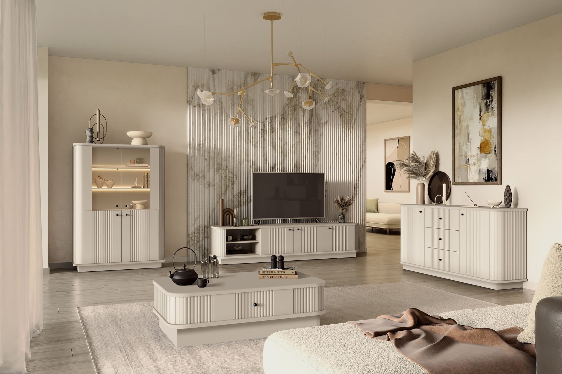 Kumode Vespa 160/77/38/ cm kašmirs/melns - N1 Home