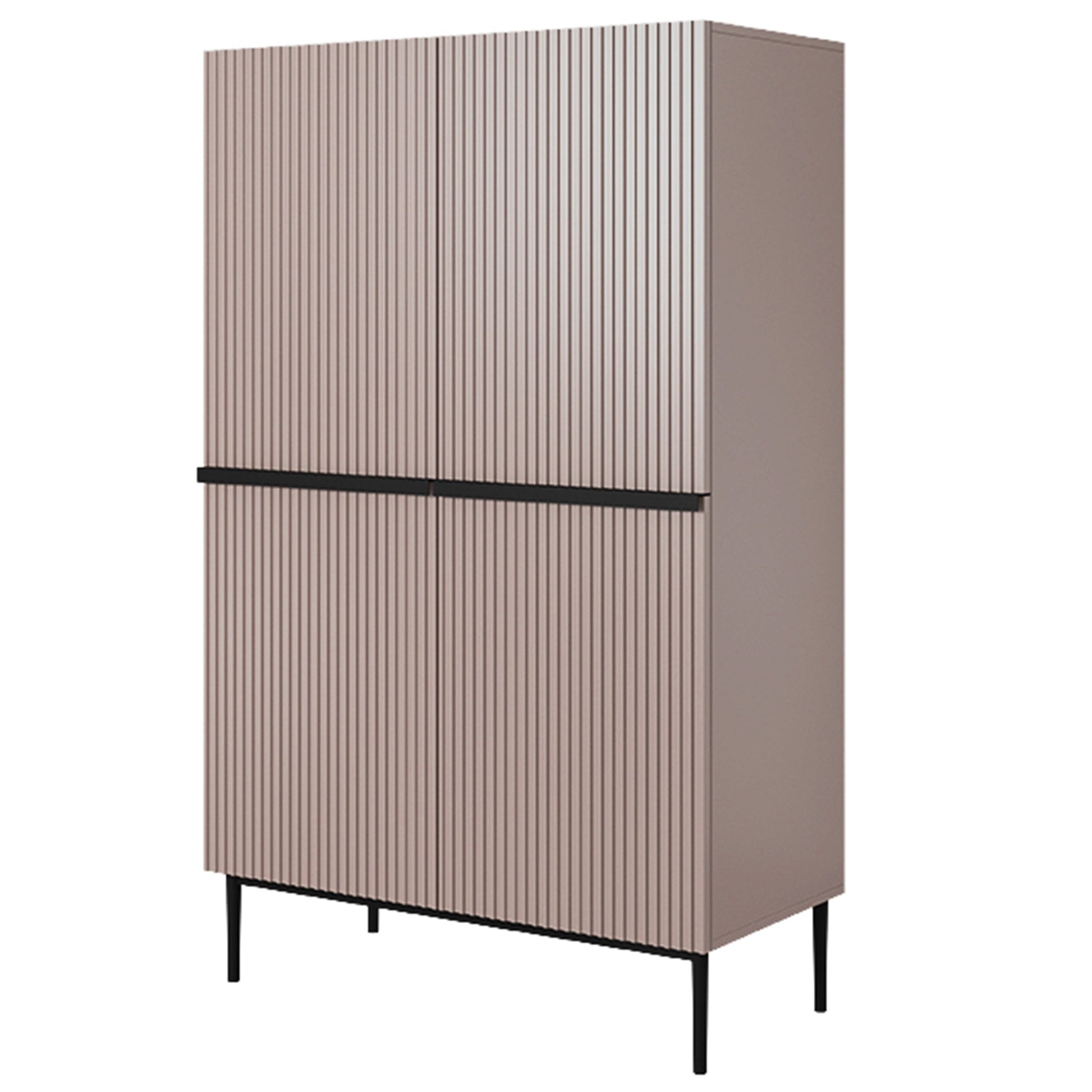 Kumode Austin 100/160/45 cm rozā/melns - N1 Home