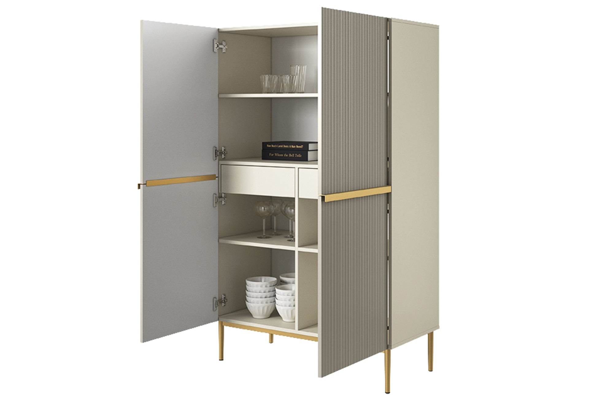 Kumode Austin 100/160/45 cm kašmirs/zelts - N1 Home