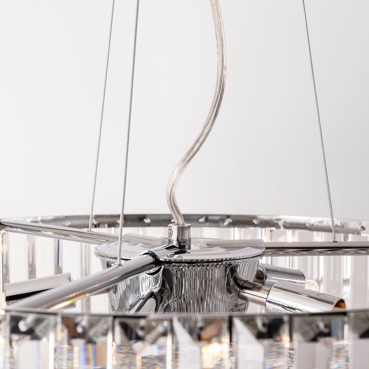 Piekaramā lampa Baron 139/46/46 cm hroms