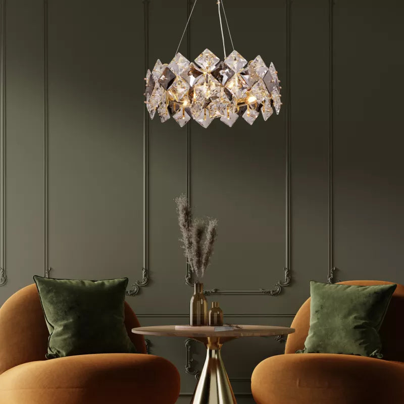 Piekaramā lampa Tia 115/50/50 cm zelts