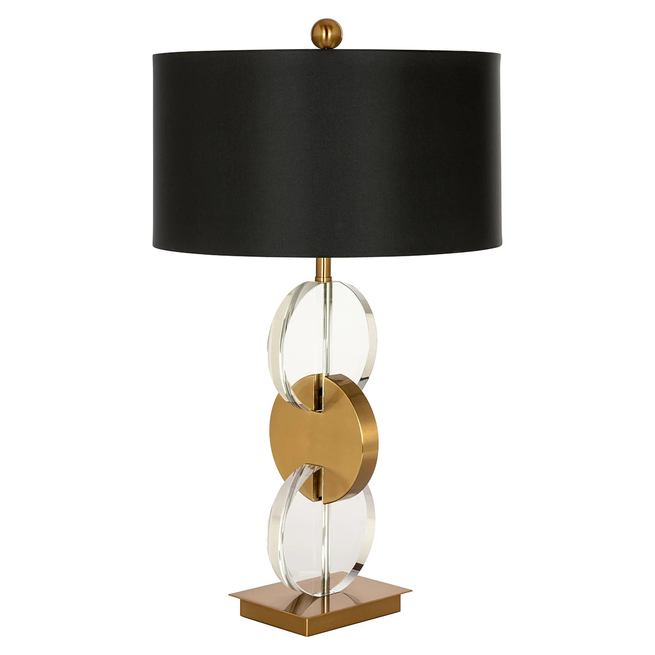 Galda lampa Richmond Interiors Esmé 74/42/42 cm zelts/melns - N1 Home