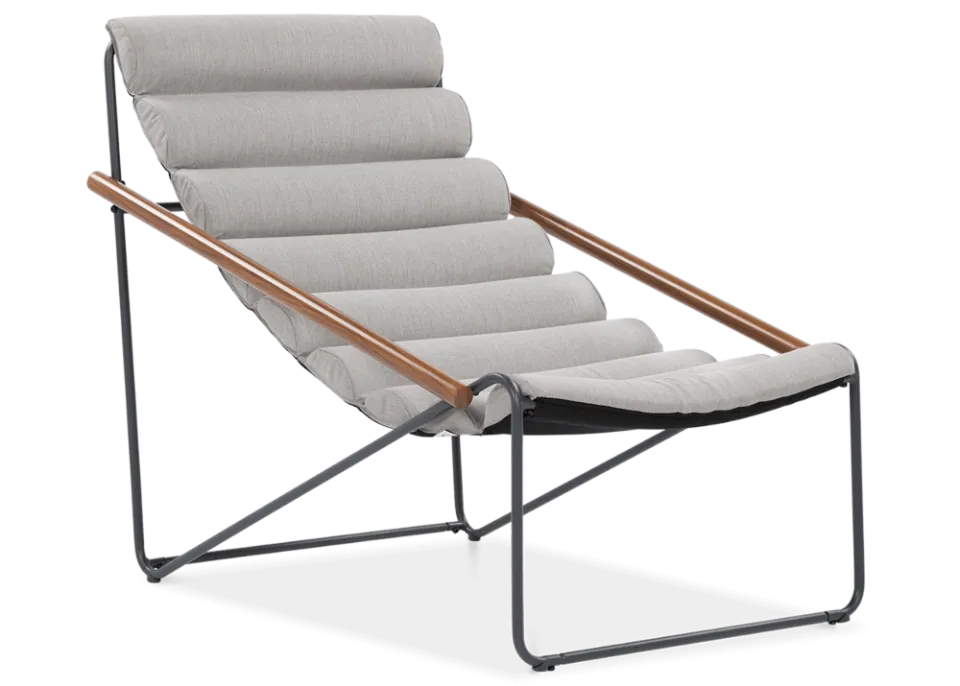 Dārza krēsls Artyk 74/101/85 cm gaiši pelēks - N1 Home