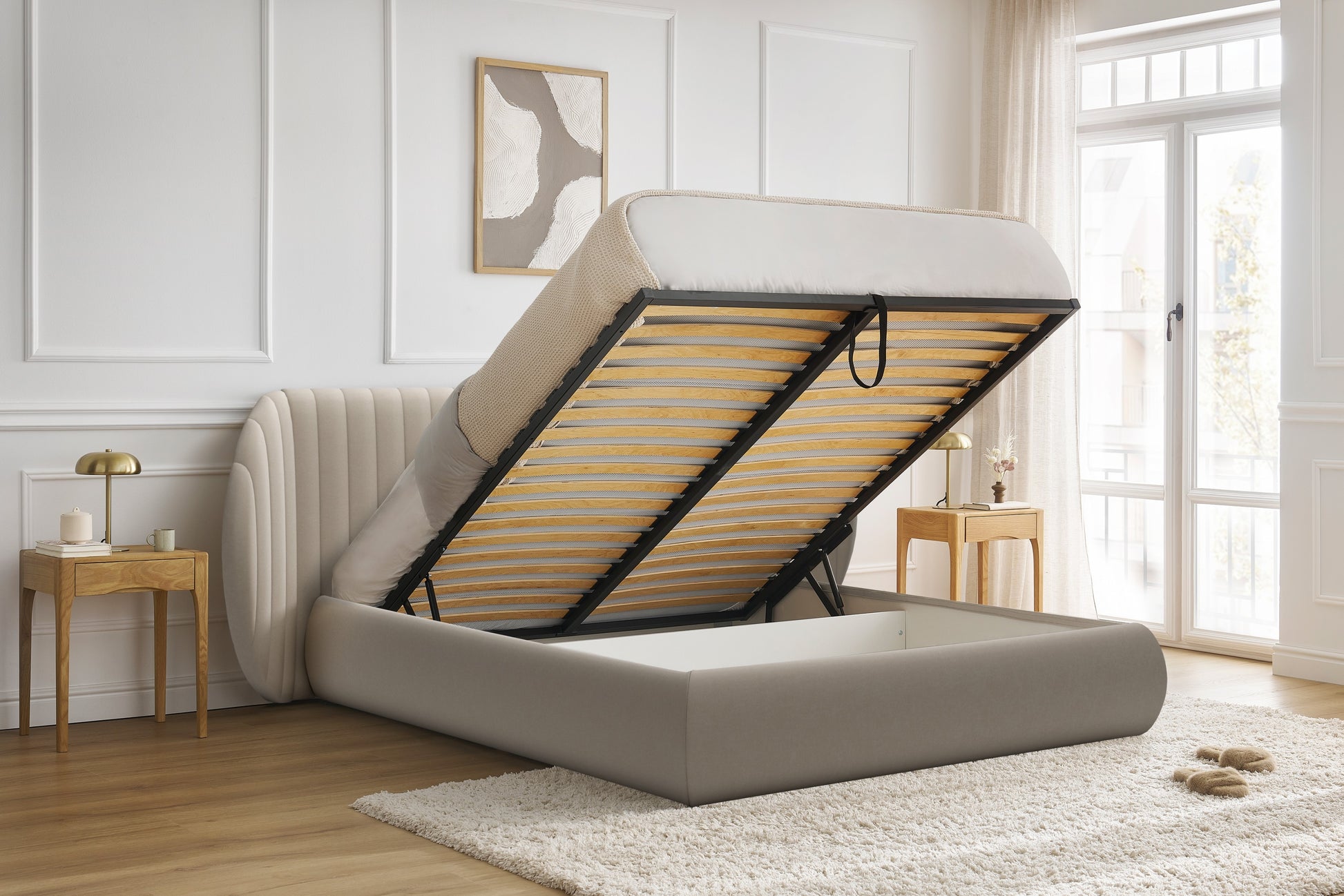 Gulta Galo ar konteineru 140;160;180/200 cm Velluto 2 - N1 Home