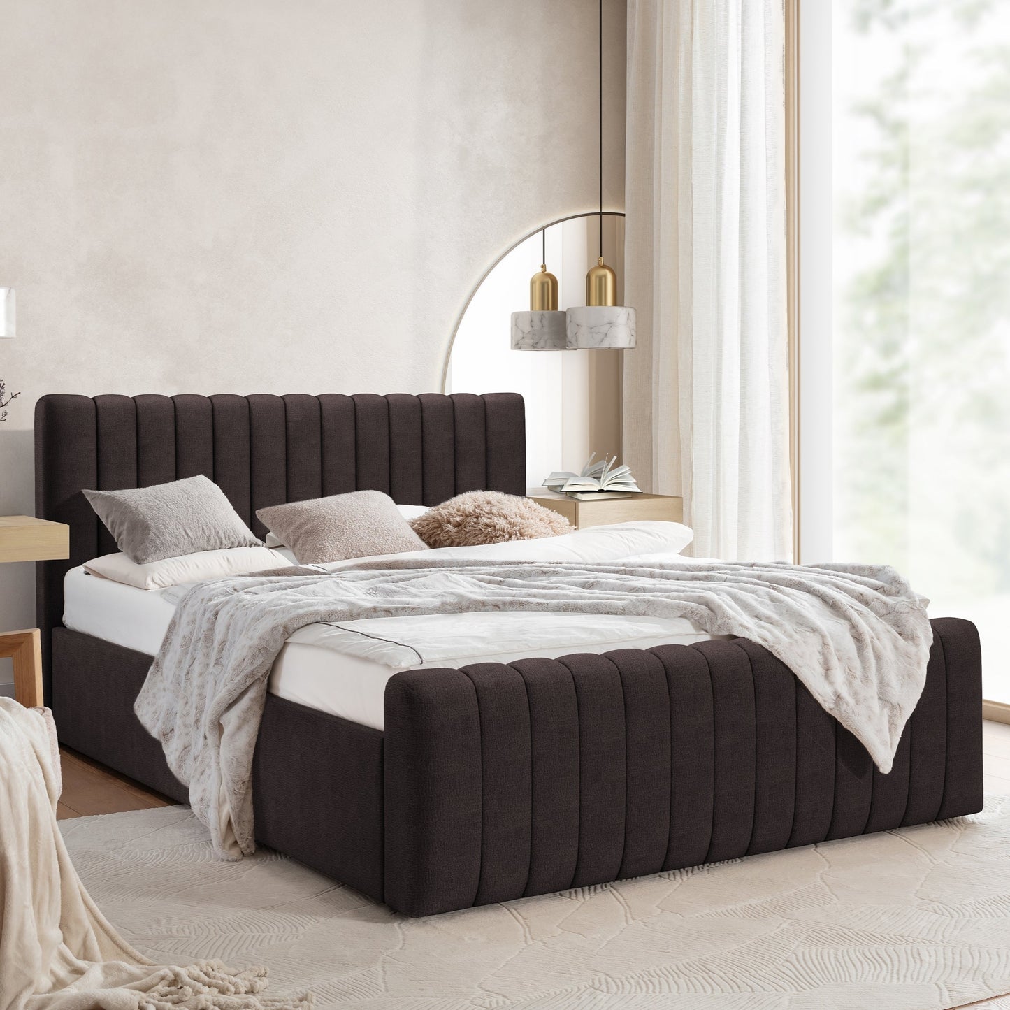 Gulta Austin ar konteineru 120; 140; 160; 180/200 cm Salvador (SIC) 4 - N1 Home