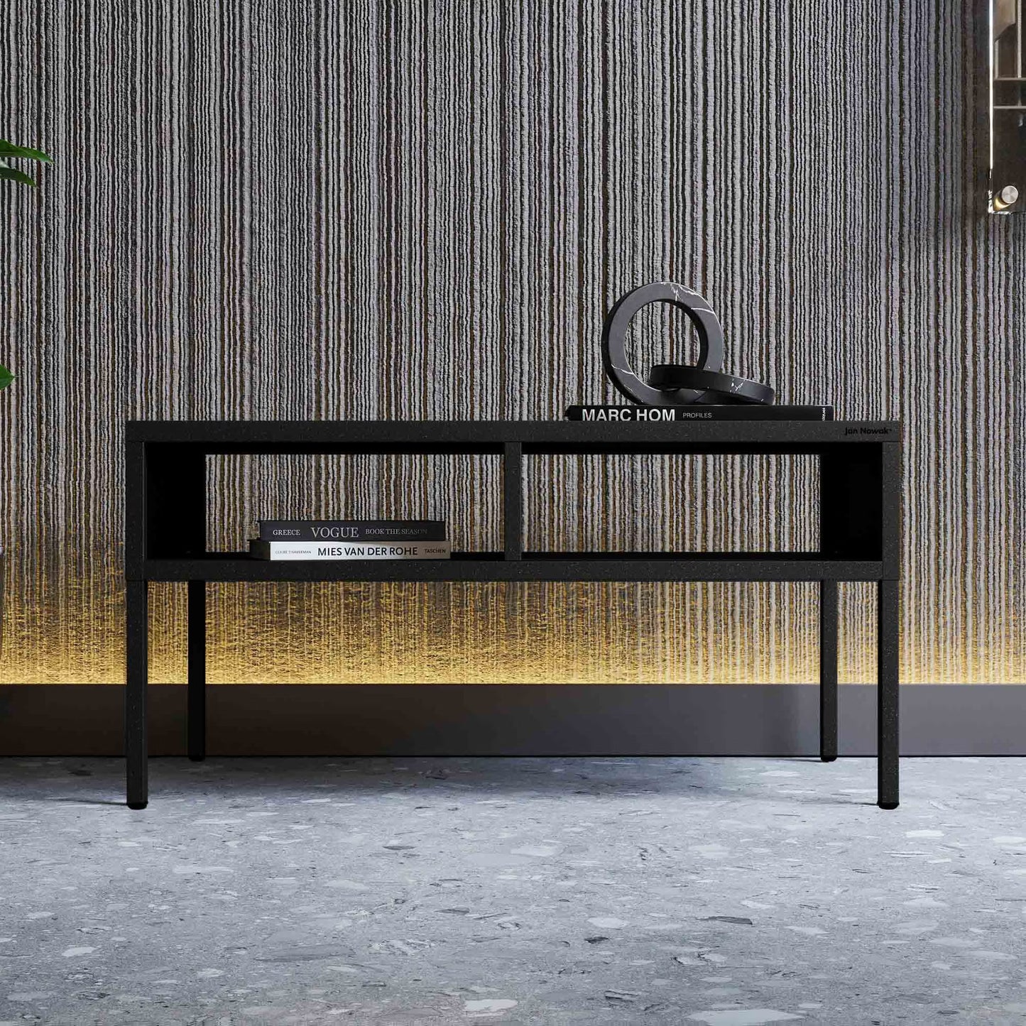 Kafijas galds Matti 90/45/45 cm melns - N1 Home