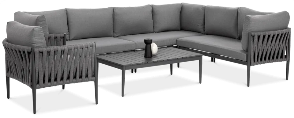 Dārza komplekts Mona tumši pelēks - N1 Home