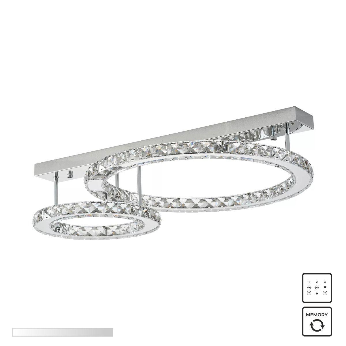 Piekaram lampa Graff 70/19/50 cm hroms