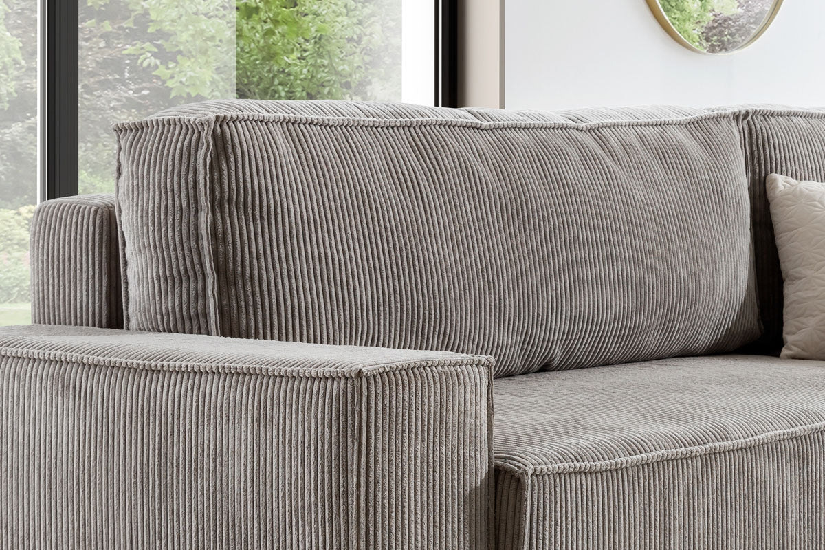 Dīvāns FIBI L  labais stūris 254/90-77/203cm tumši pelēks - N1 Home