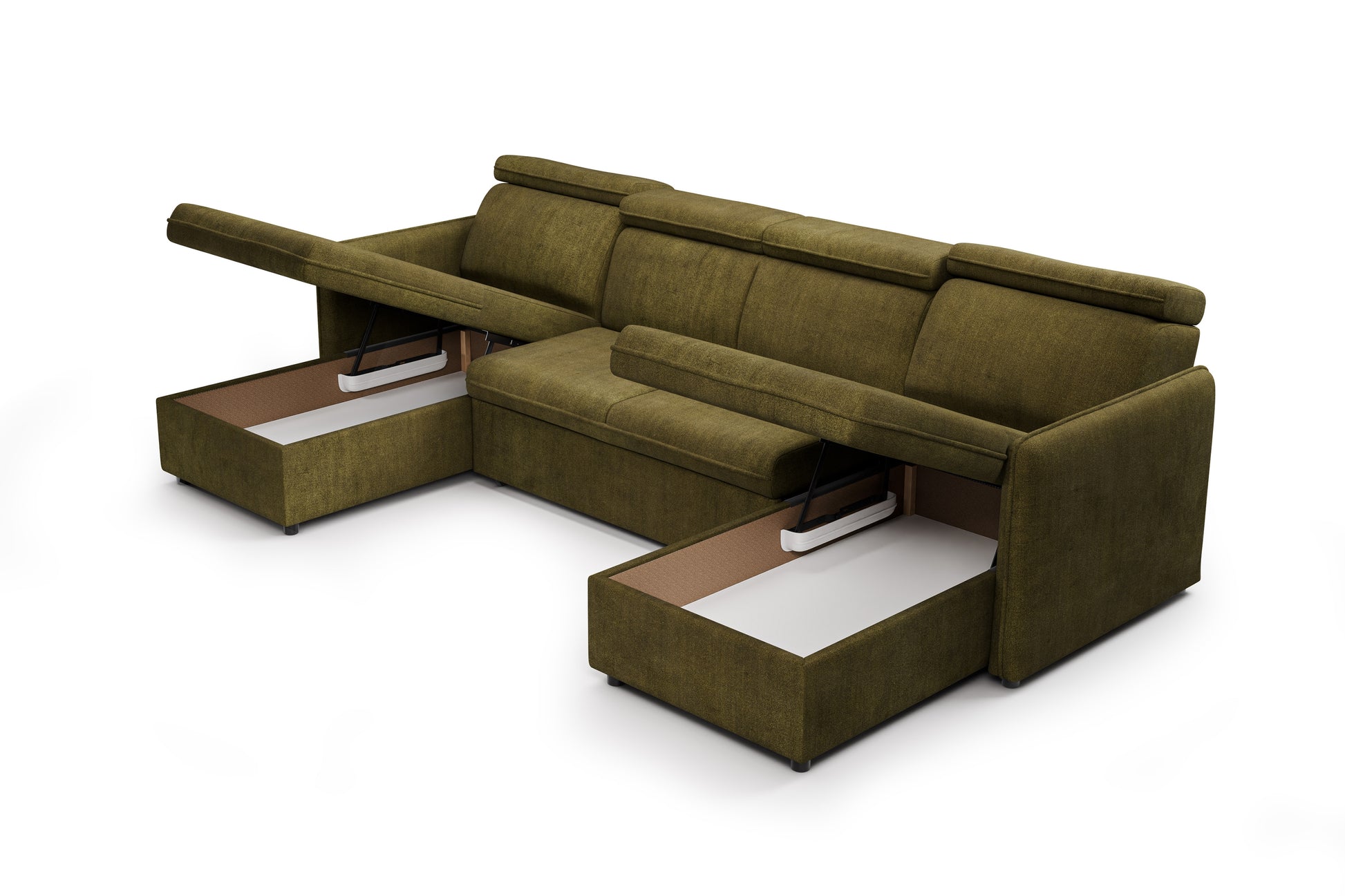 Dīvāns Barce 280/94/165 cm tumši zaļš - N1 Home