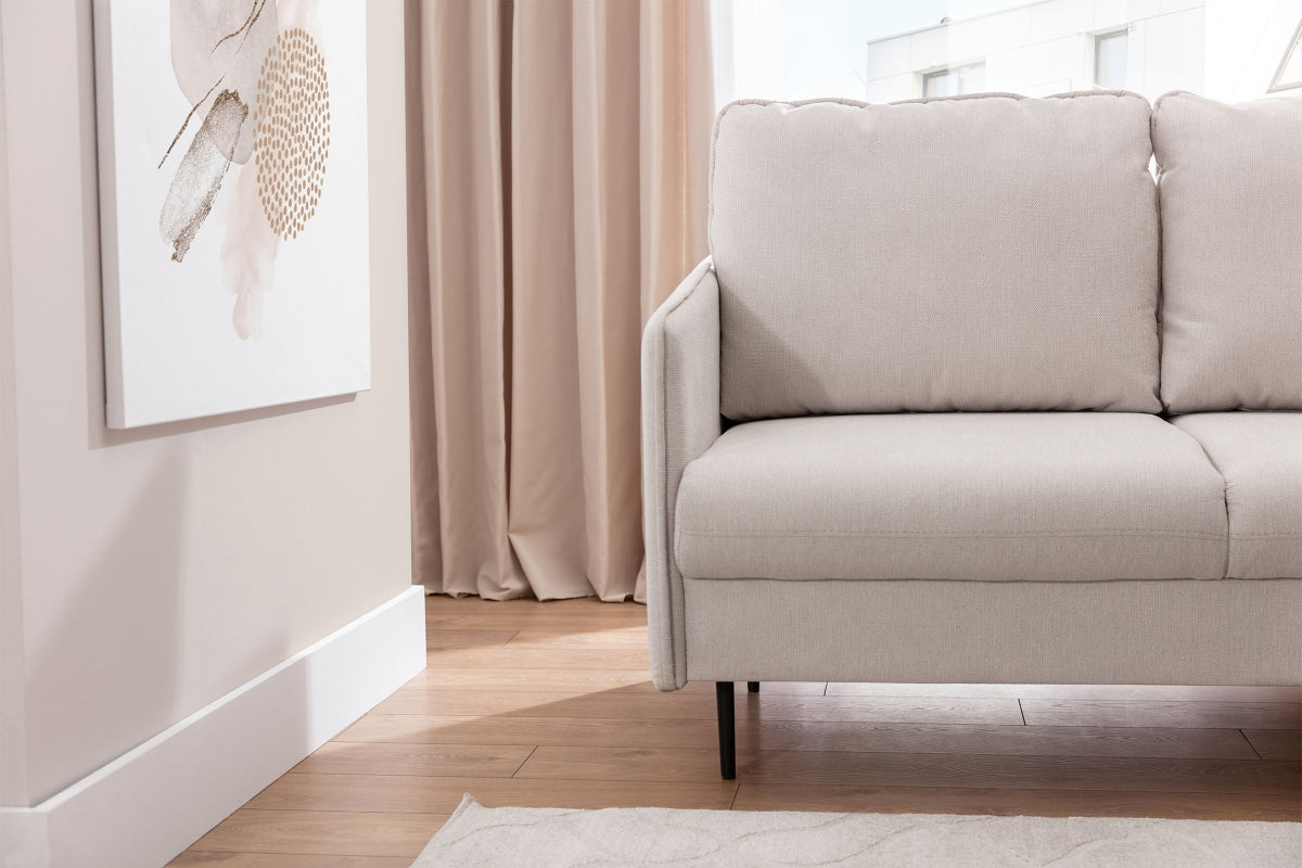 Dīvāns Tai 222/95/161 cm krēms/melnas kājas - N1 Home