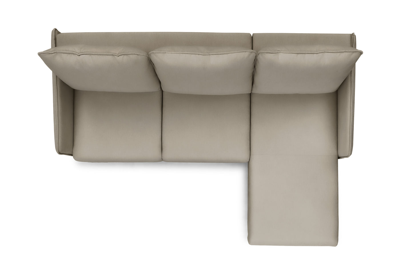 Dīvāns Tai 222/95/161 cm Velluto 3/melnas kājas - N1 Home