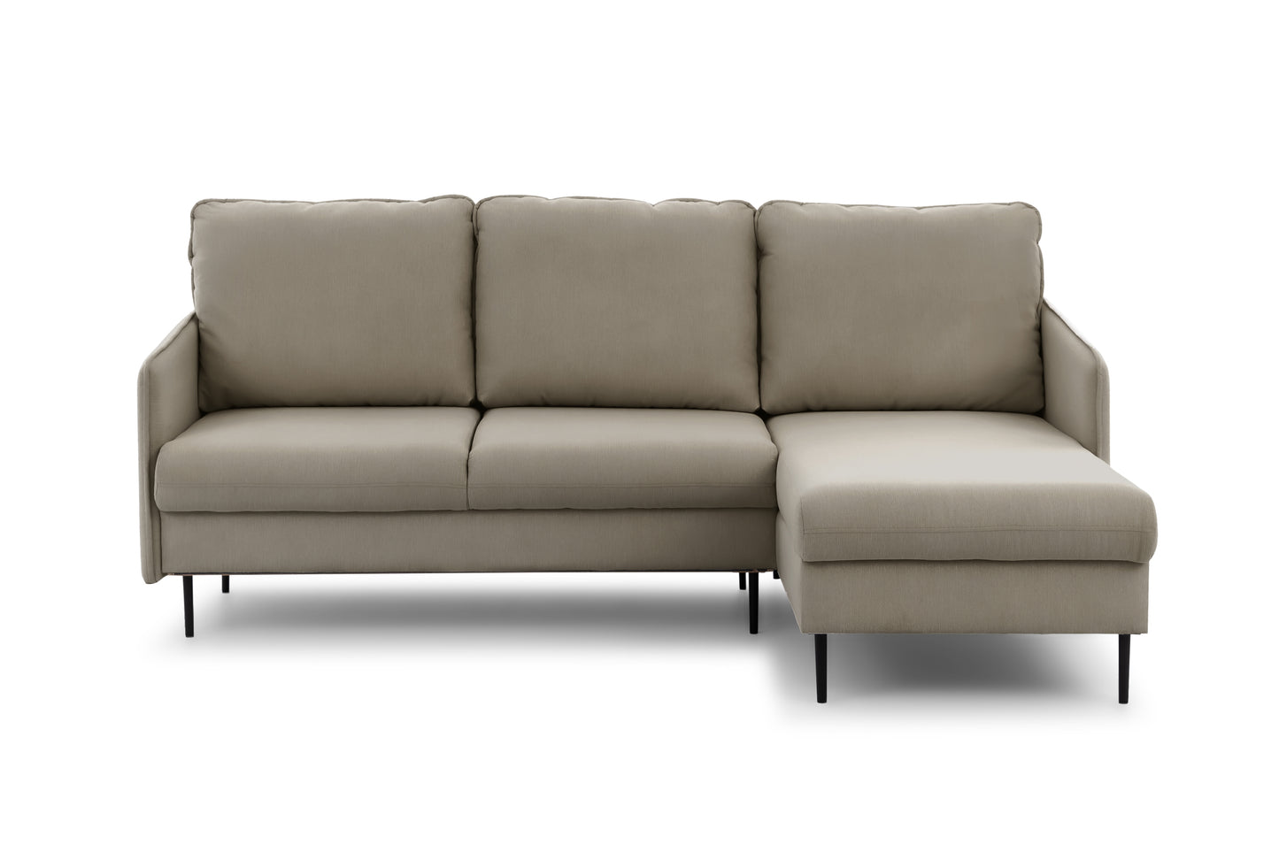 Dīvāns Tai 222/95/161 cm Velluto 3/melnas kājas - N1 Home