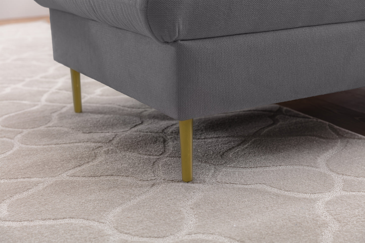 Dīvāns Tai 222/95/161 cm Loft 19/zelts kājas - N1 Home