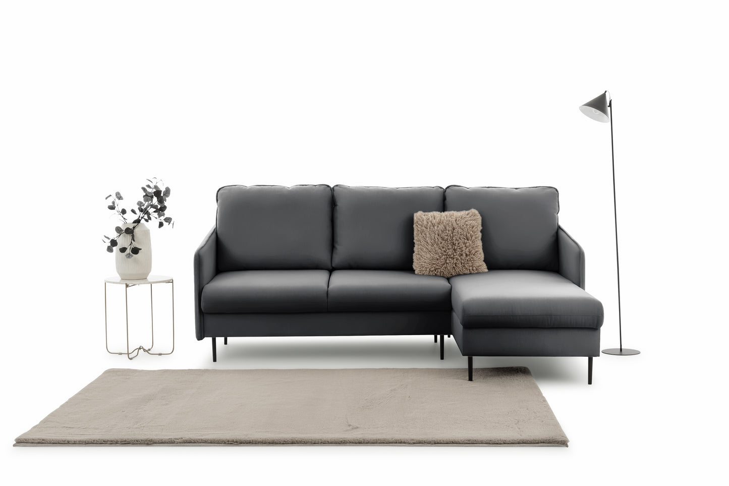 Dīvāns Tai 222/95/161 cm Velluto 18/melnas kājas - N1 Home