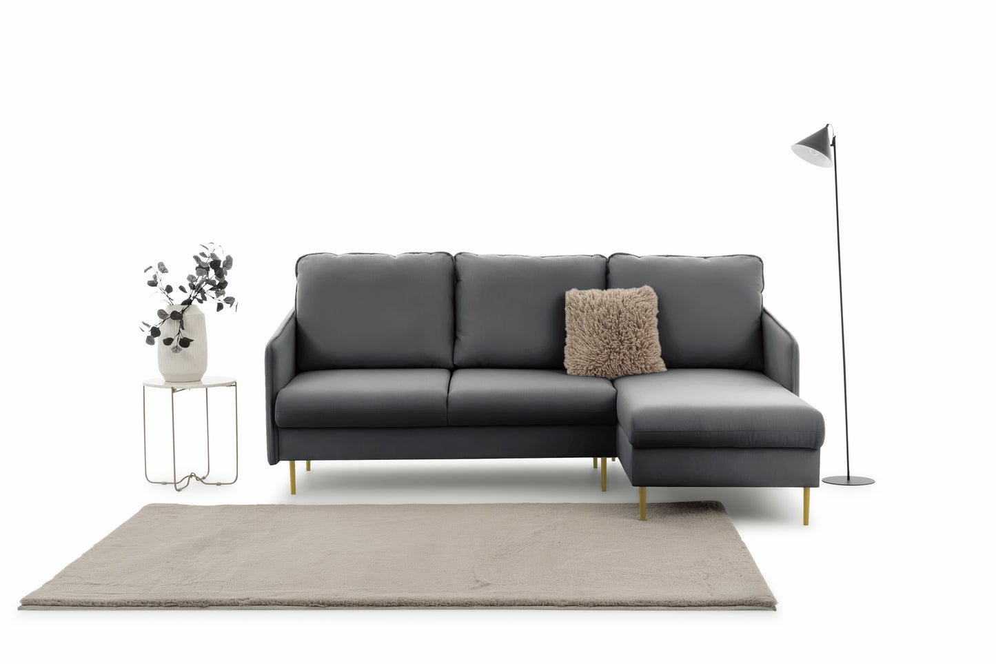 Dīvāns Tai 222/95/161 cm Velluto 18/zelts kājas - N1 Home