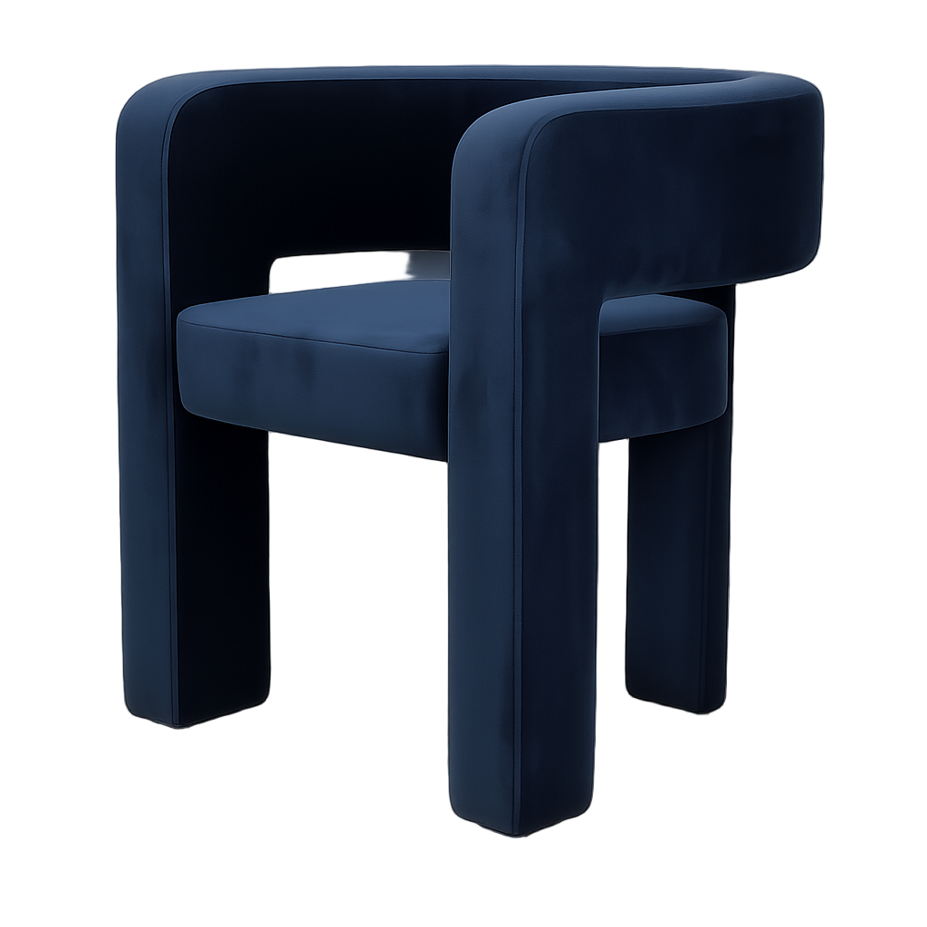 Krēsls Neva 73/70/68 cm tumši zils