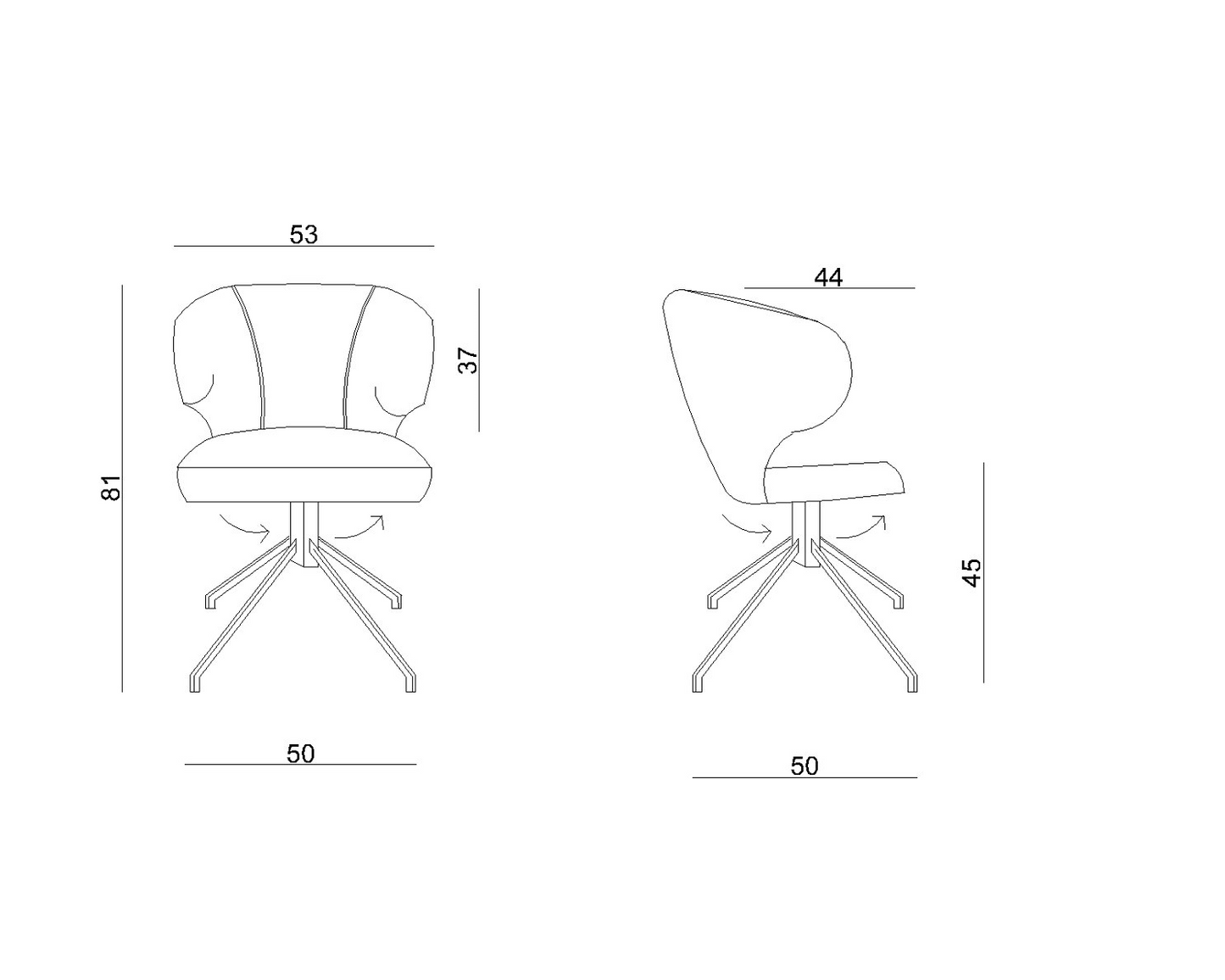 Krēsls Krop eko āda 81/53/50 cm melns - N1 Home