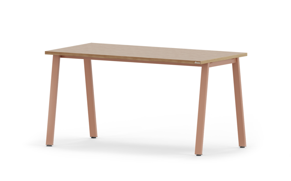 Galds Opit-Lite II A 120-160/60/74 cm Amerikāņu ozols STD14/ Netīri rozā M09 - N1 Home