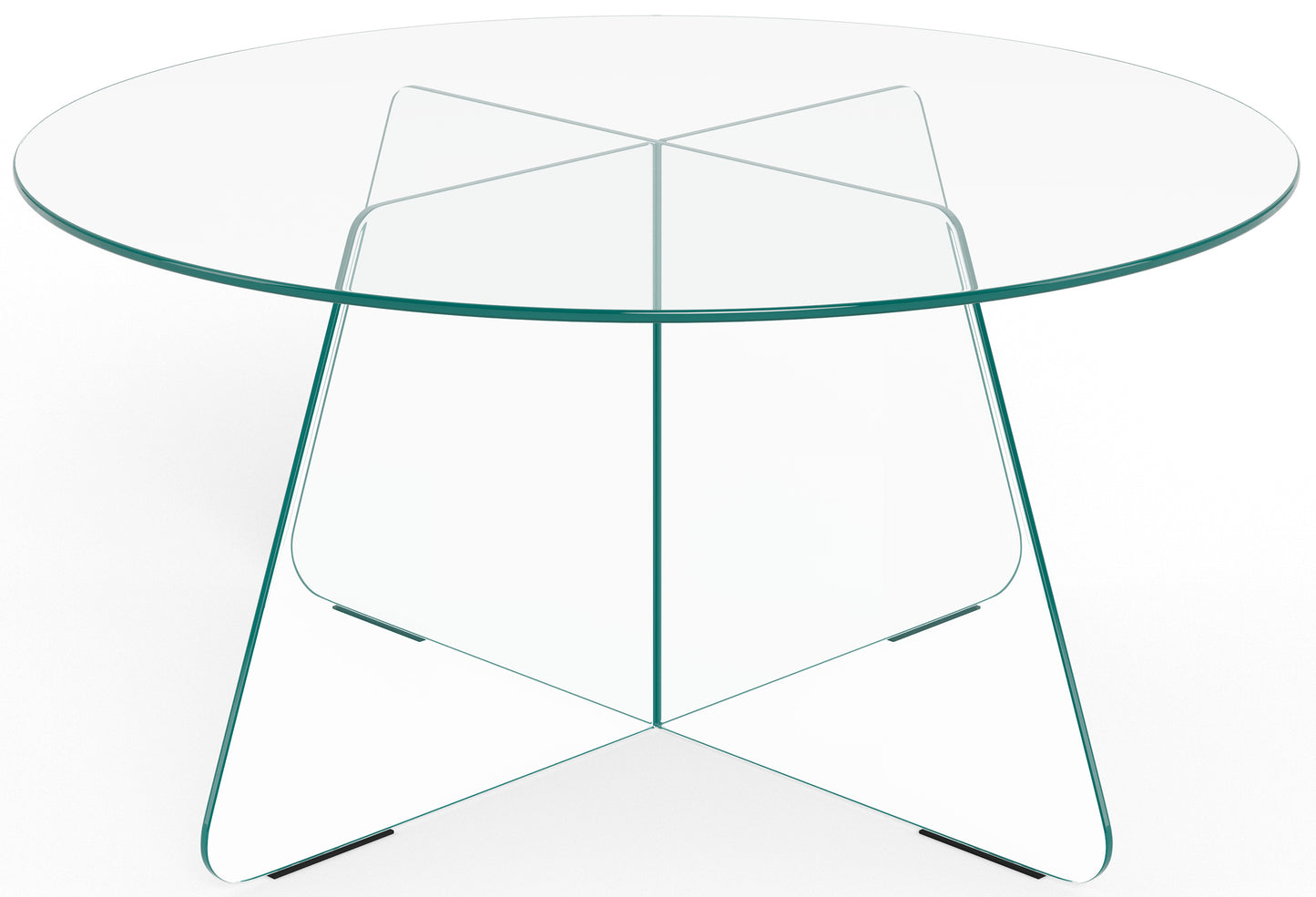 Kafijas galds Samoa 80/80/40 cm Caurspīdīgs - N1 Home