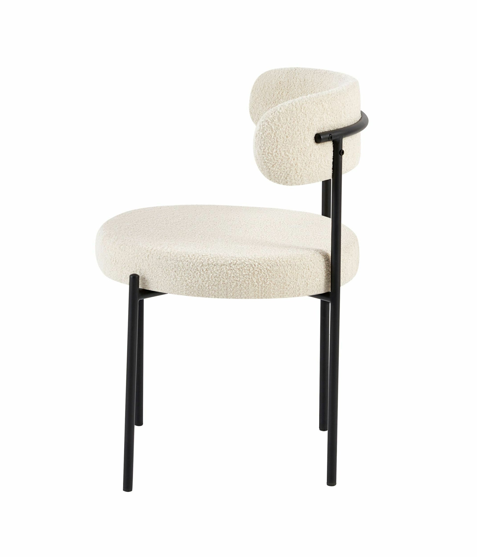 Krēsls Femisa 77/50/55 cm gaiši bēšs bukle - N1 Home