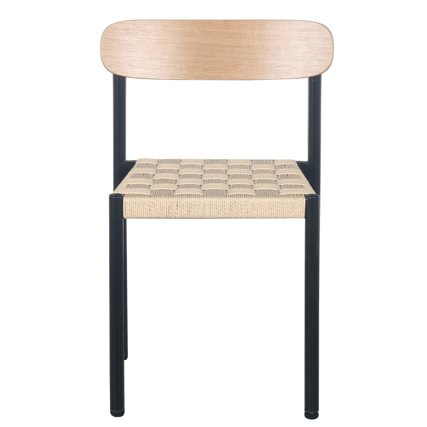 Krēsls Humpa ar biezi austu sēdekli/dabīgs ozols 51/78/51 cm bēšs - N1 Home