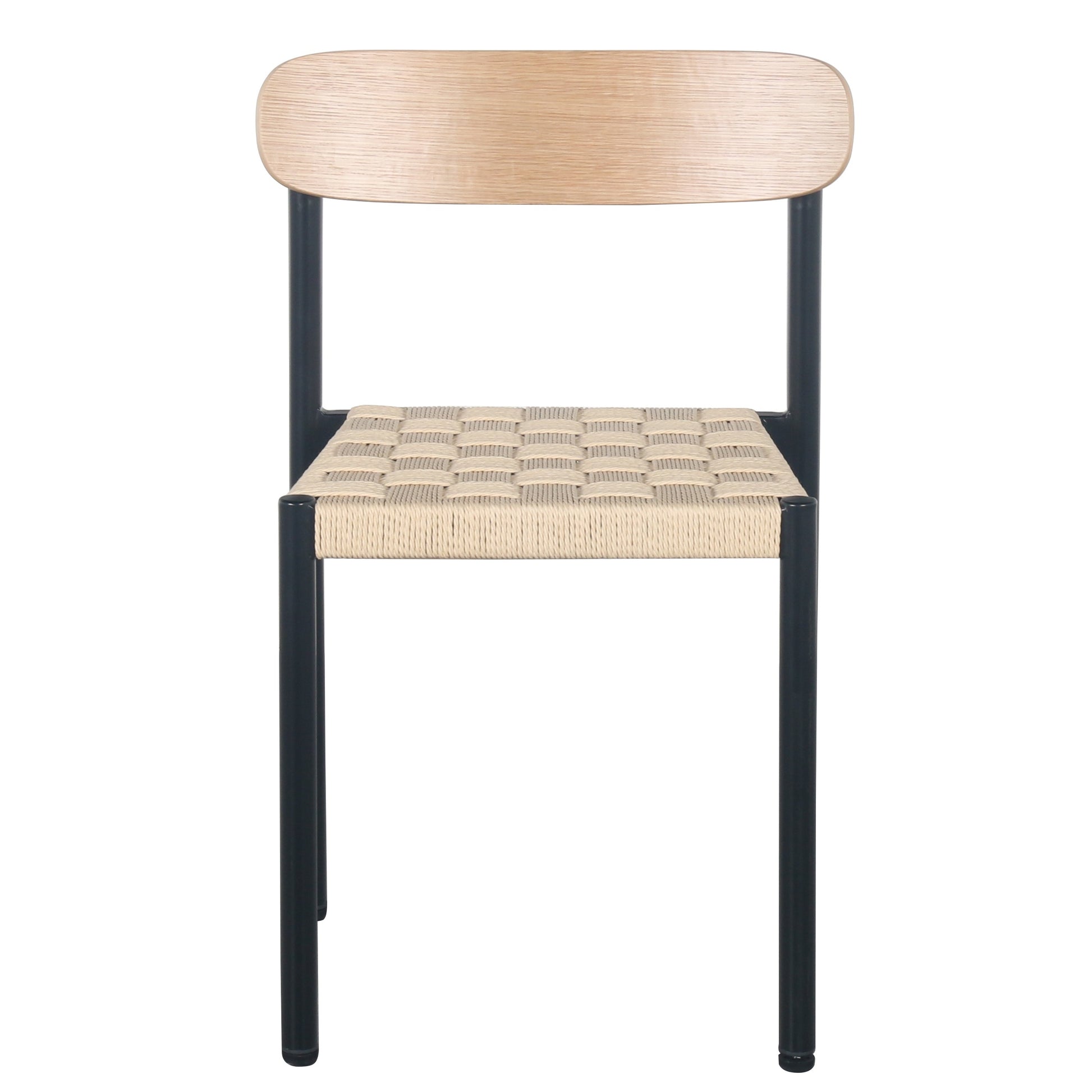 Krēsls Humpa ar biezi austu sēdekli/dabīgs ozols 51/78/51 cm bēšs - N1 Home