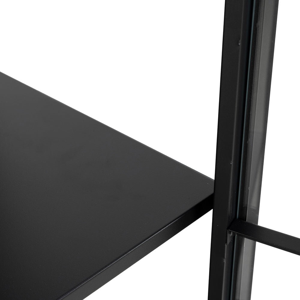 Metāla kumode Ronda 80/180/40 cm melns