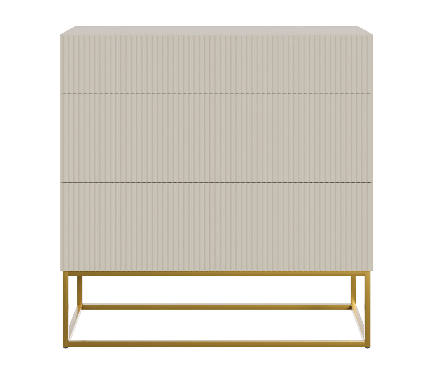 Kumode Velda 90/90/38 cm bēšs/zelts - N1 Home