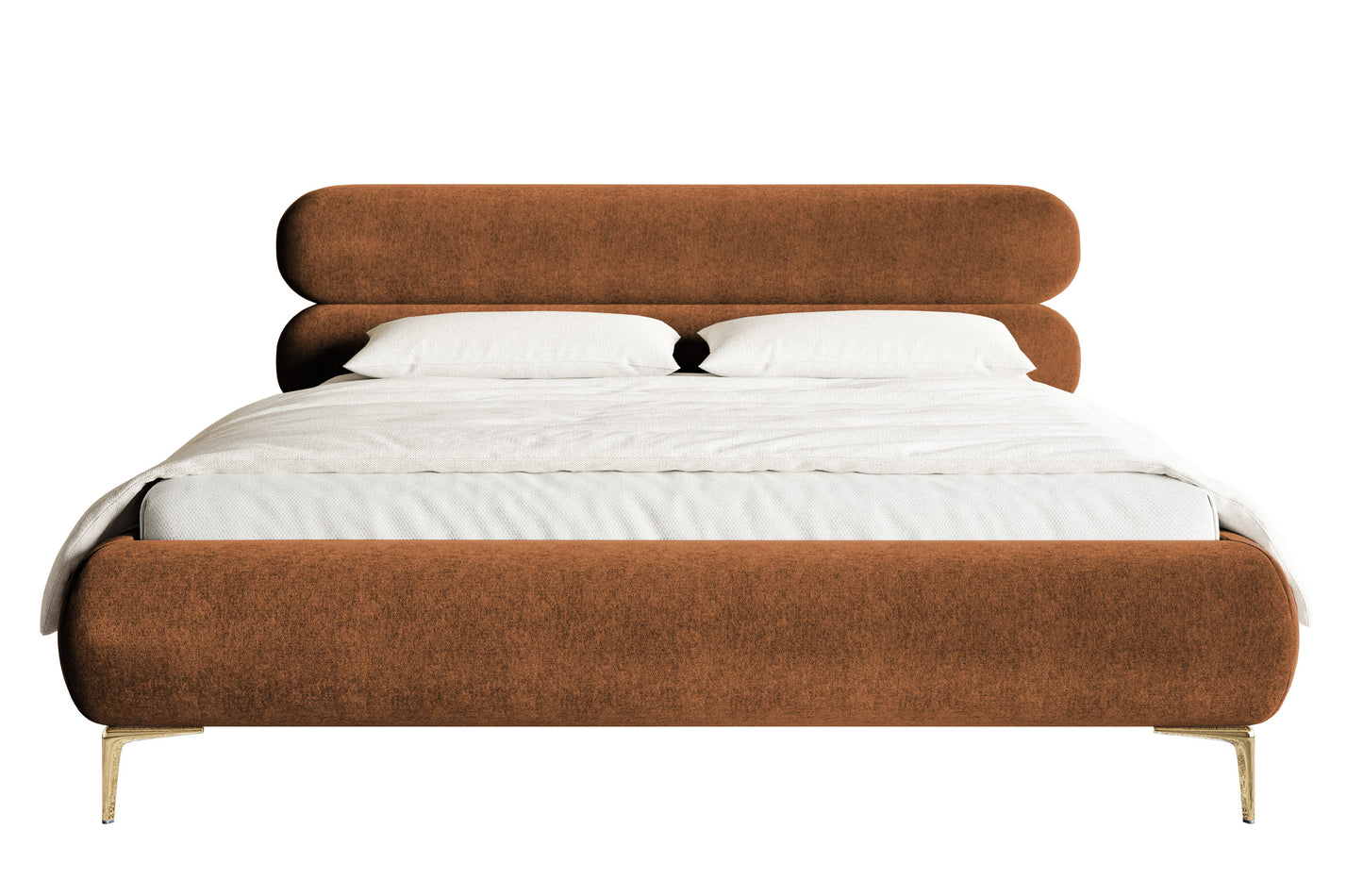 Gulta ar glabātuvi Loure 140/160/180x200 cm Amon 24/zelts kājas - N1 Home